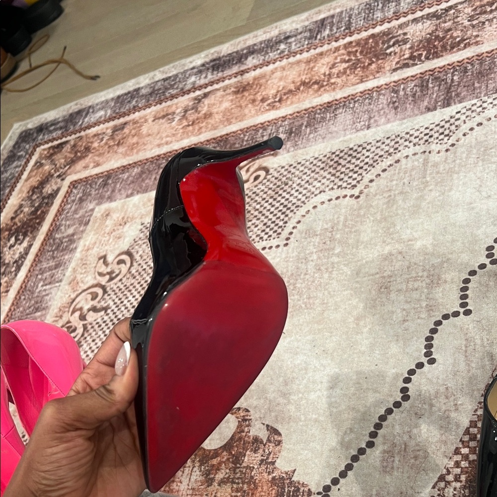 Christian Louboutin Glossy Black Stilettos - Picture 2 of 2